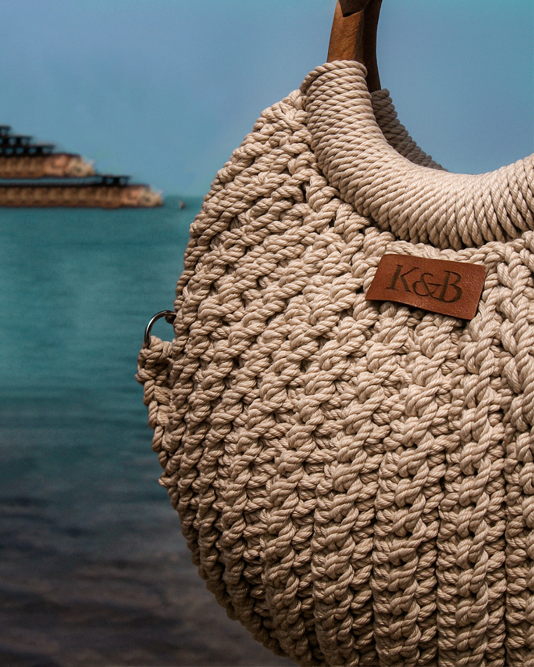 The Maia Wooden Ring Bag
