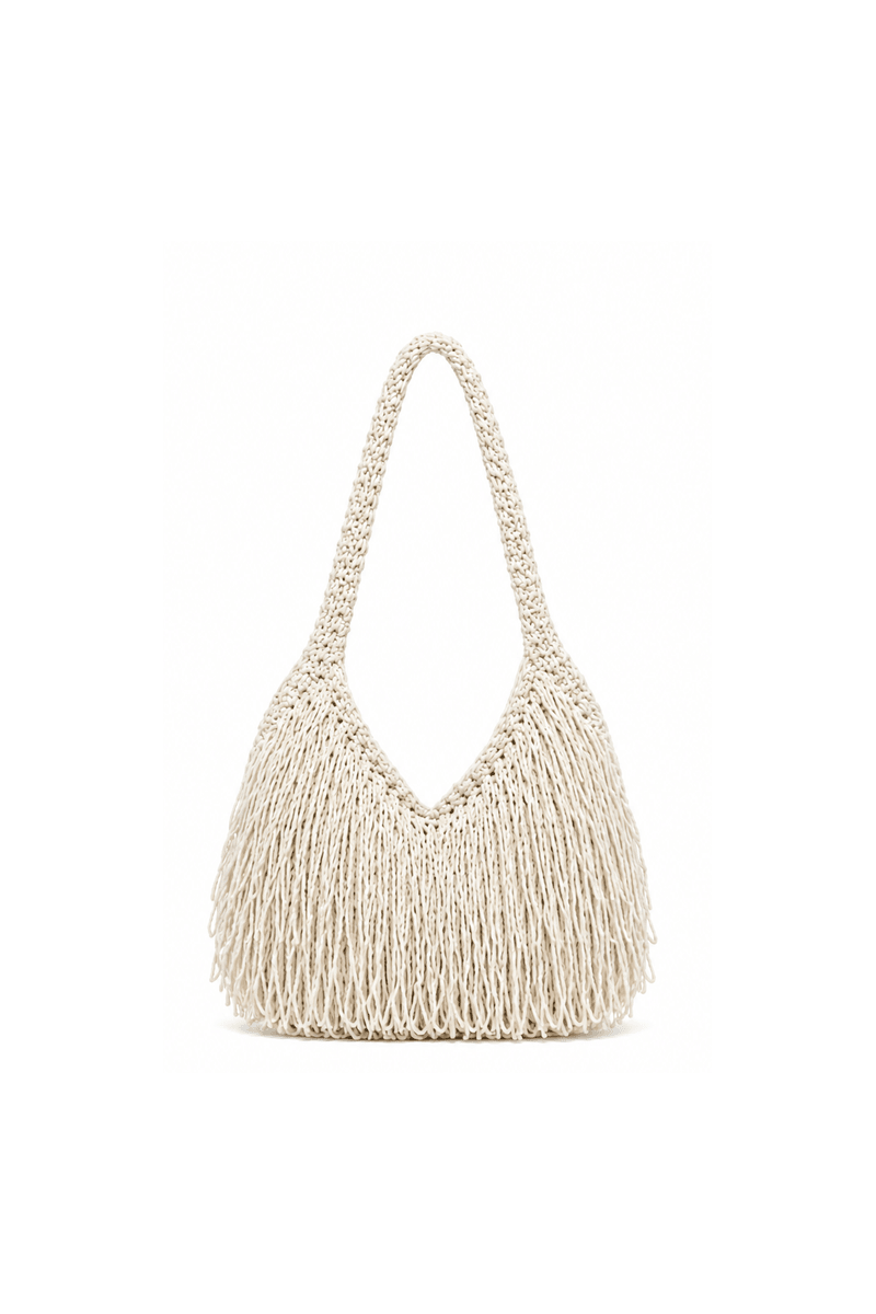 Mika Fringed Shoulder Bag - Khayt & Bahr